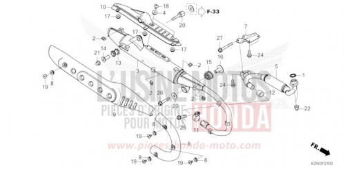 EXHAUST MUFFLER ST125AP de 2023